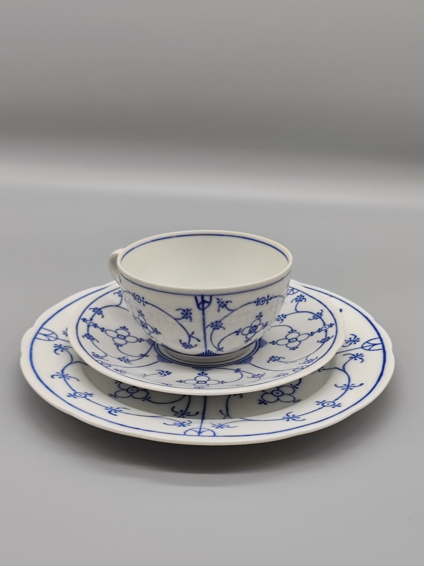 Indisch blau Strohblume Porzellan Teeservice für eine Tasse, Sammlerstück