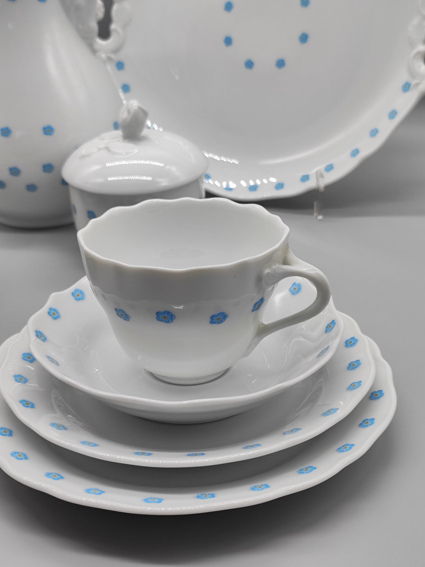Teeservice für drei Personen 1814 Hutschenreuther AG 1999 limitierte Auflage