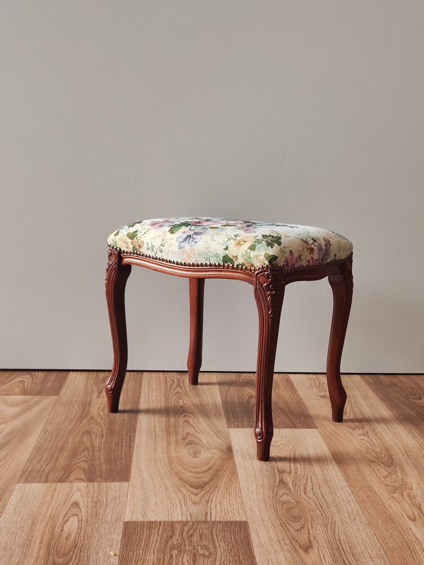 Vintage-Fußhocker im Stil des 18. Jahrhunderts