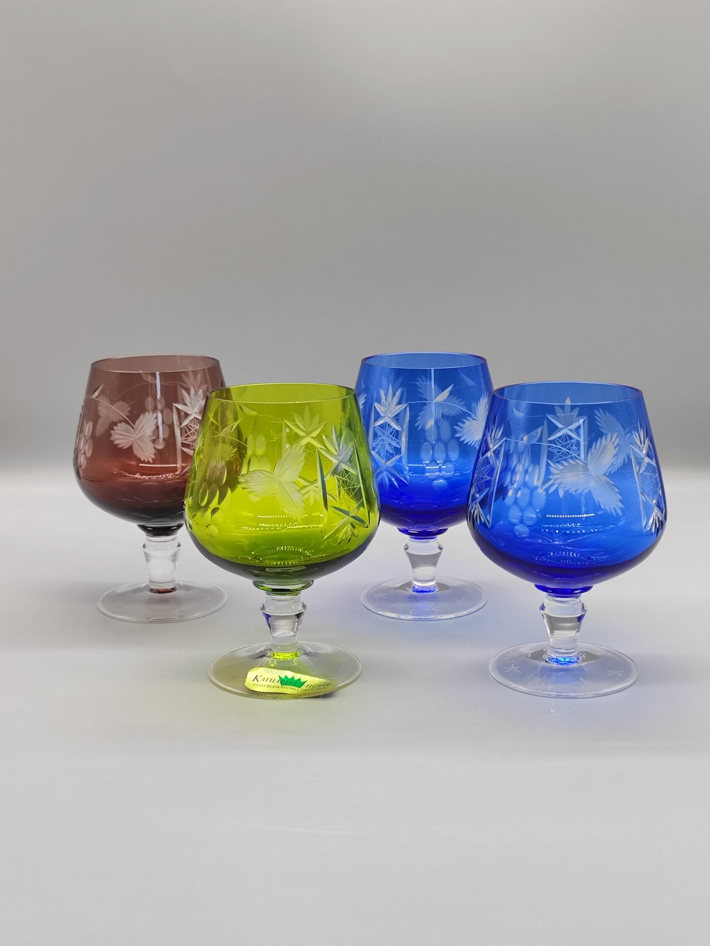 Vintage grosse cognacschwenker bleikristall Katharinen - Hütte 24%