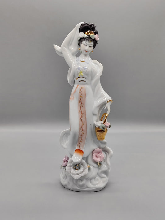 Porzellanfigur „Geisha“ handbemalt
