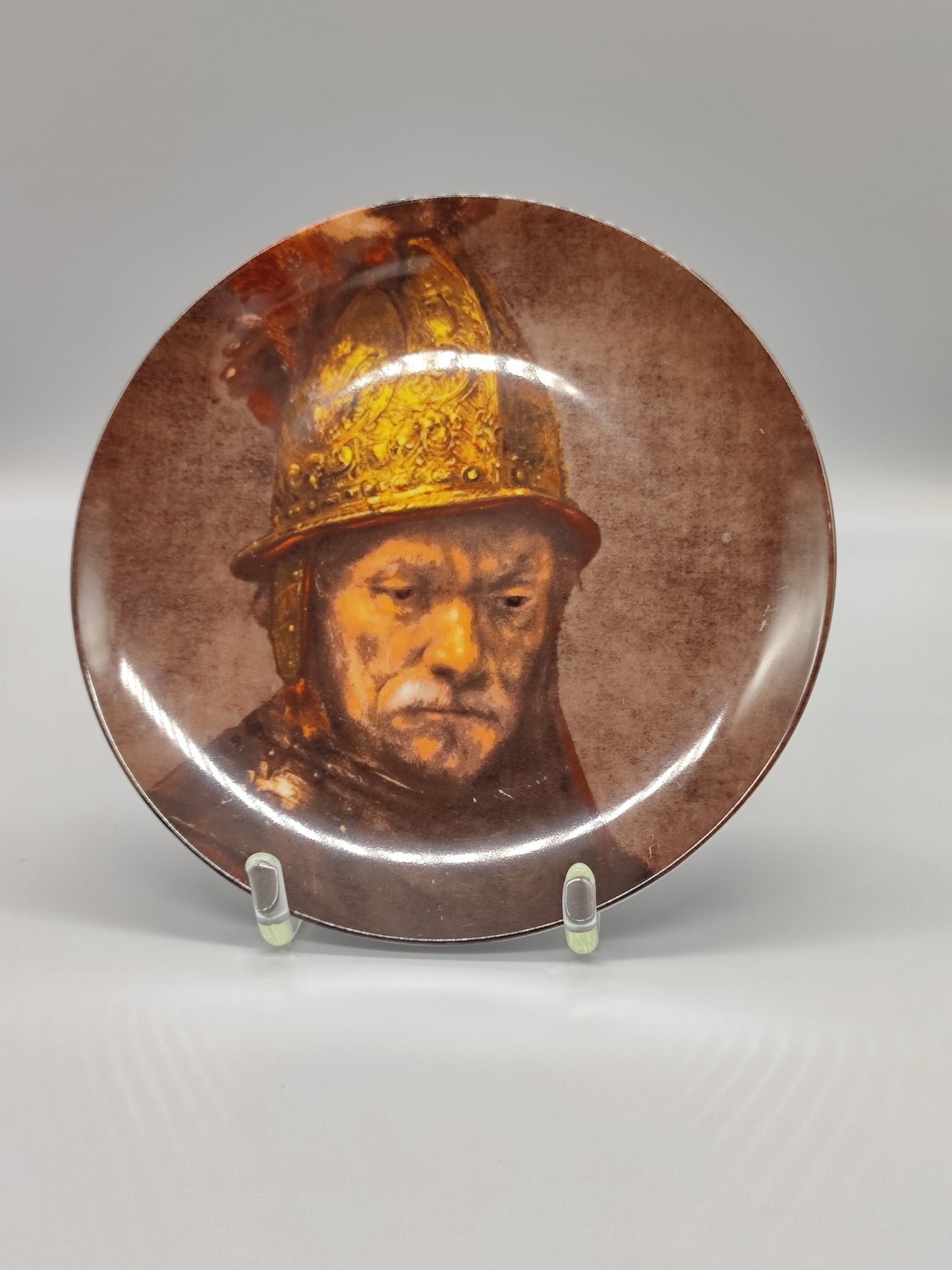 Wandteller "Der Mann mit dem Goldhelm"