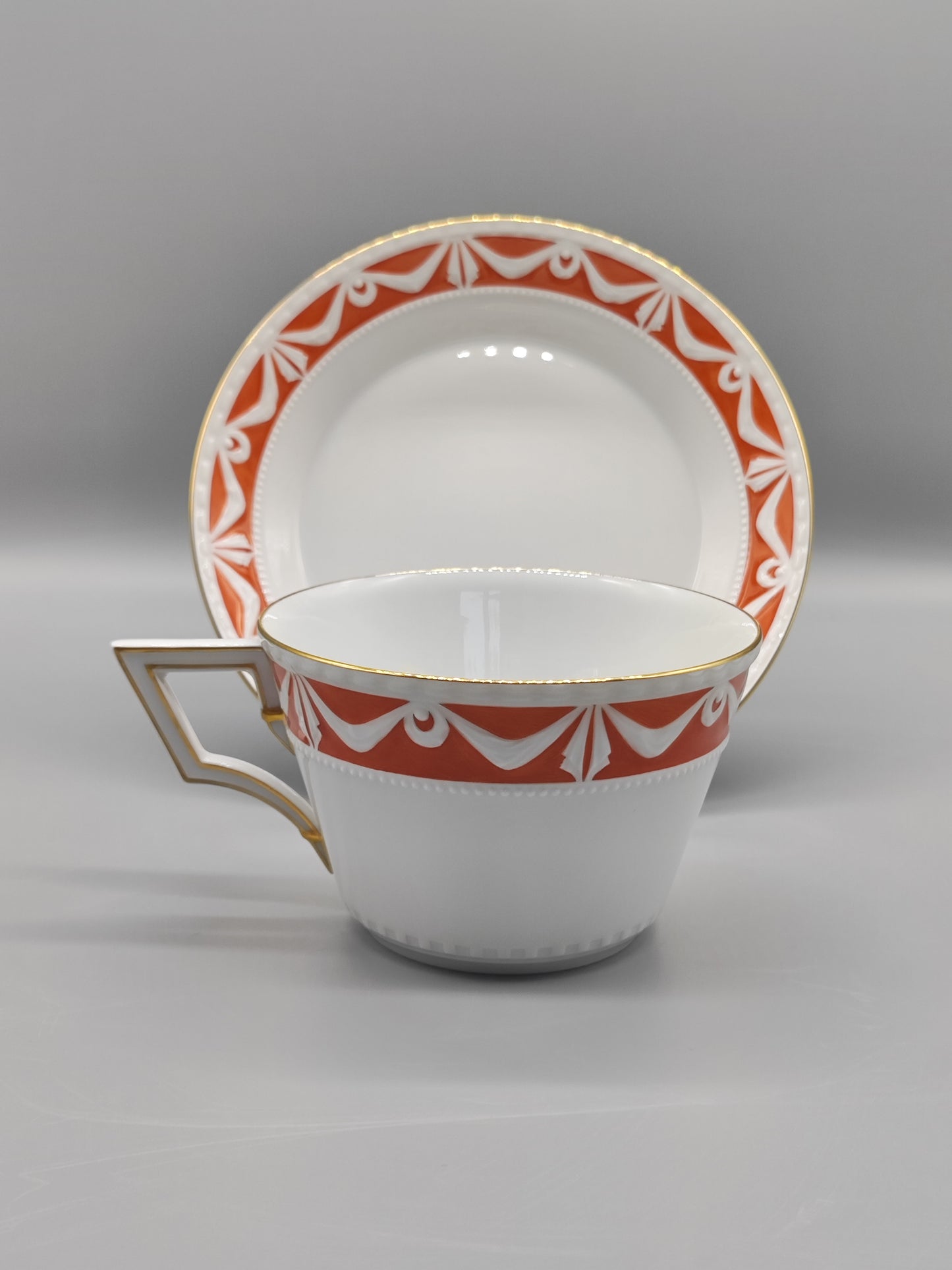 KPM Bürotasse mit Untertasse Kurland Royal