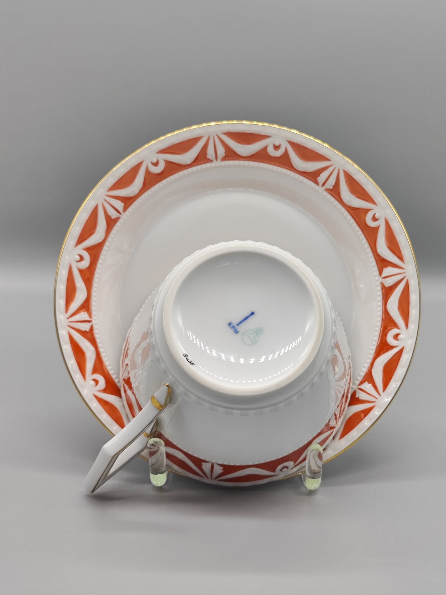 KPM Bürotasse mit Untertasse Kurland Royal