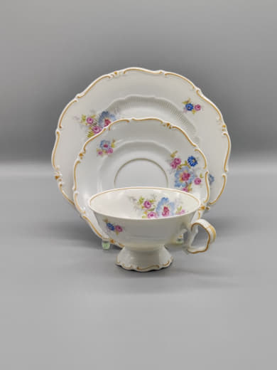 Teeservice für eine Tasse, Sammlerstück, Spitze