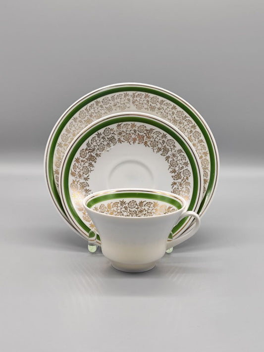 Teeservice für eine Tasse, Sammlerstück, Grüngold
