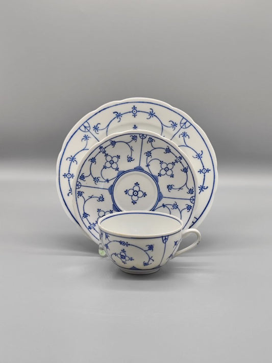 Indisch blau Strohblume Porzellan Teeservice für eine Tasse, Sammlerstück