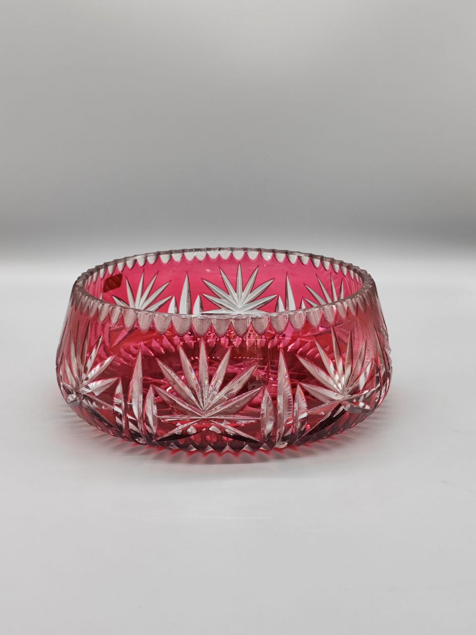 Kristall Schüssel groß Bleikristall Schale Rubin TRAUM