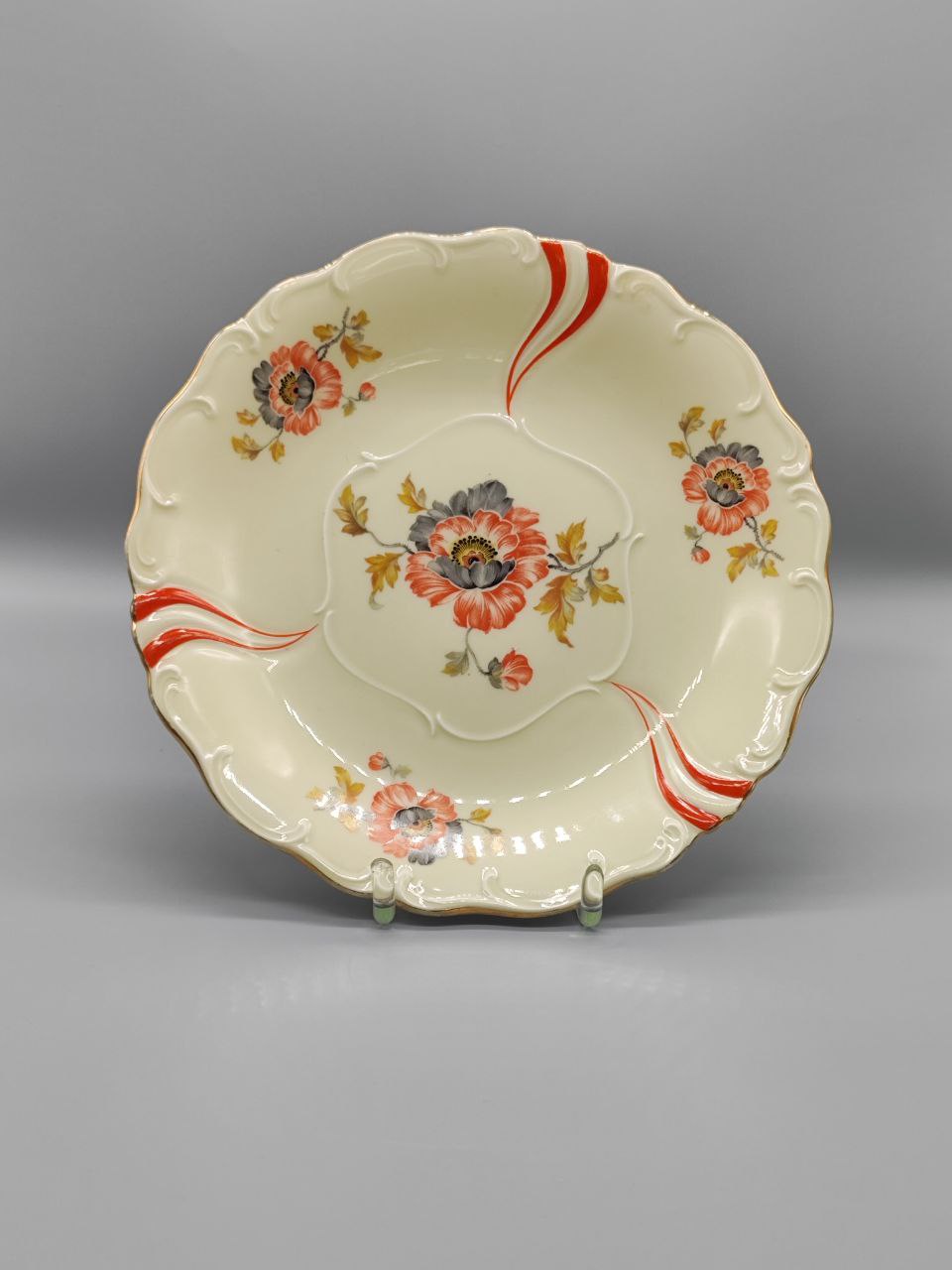 Piatto in porcellana di Steinmann Tiefenfurt, anni '20