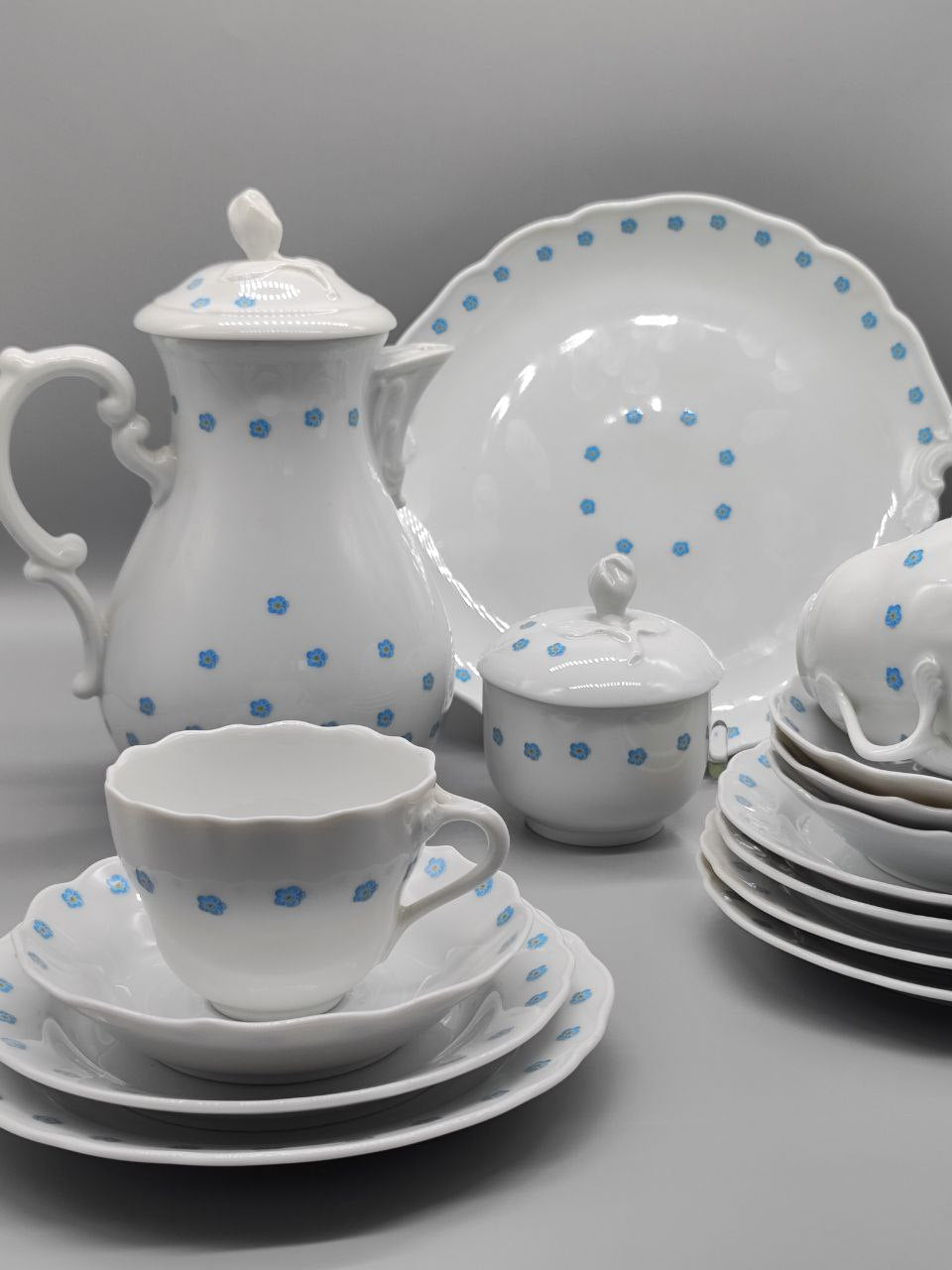 Teeservice für drei Personen 1814 Hutschenreuther AG 1999 limitierte Auflage