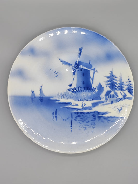 Wandteller Windmühle