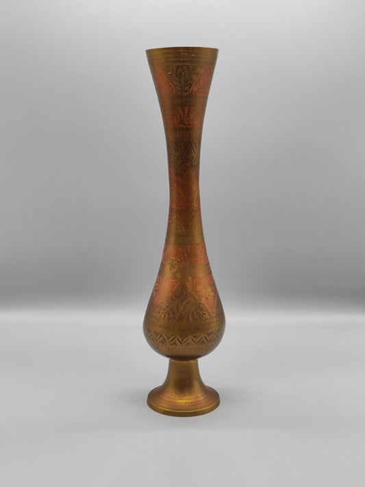 Vase Messing Kaltemaille Indien