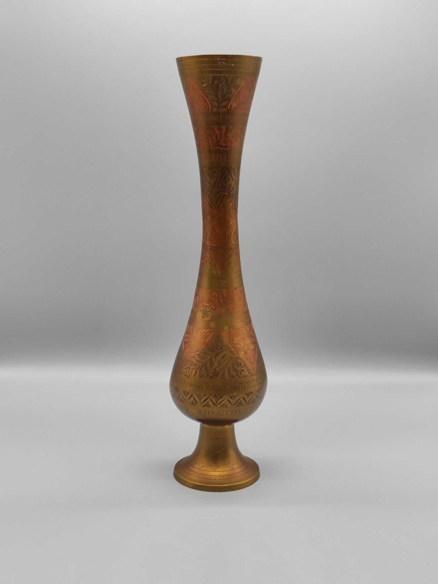 Vase Messing Kaltemaille Indien