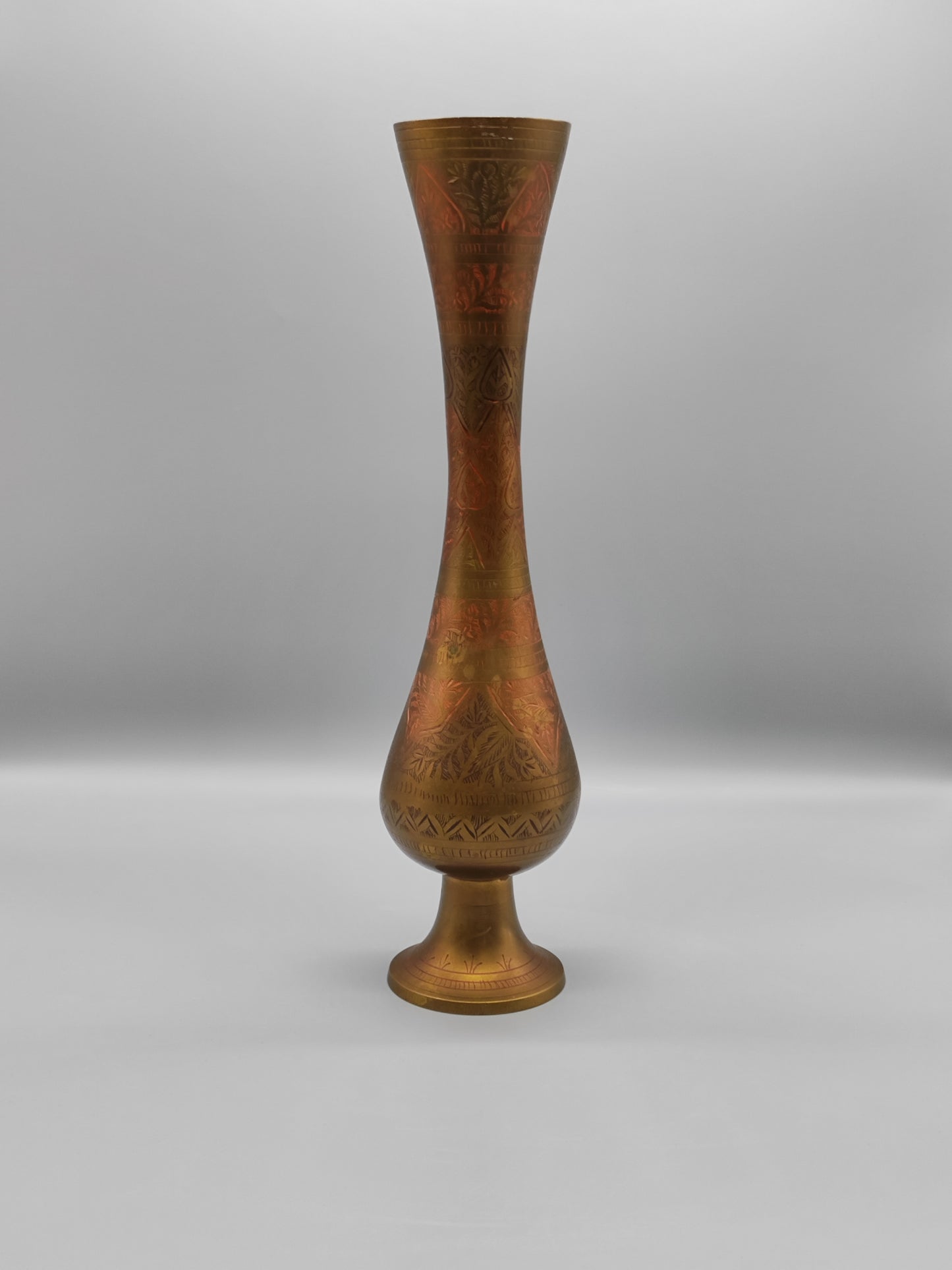 Vase Messing Kaltemaille Indien
