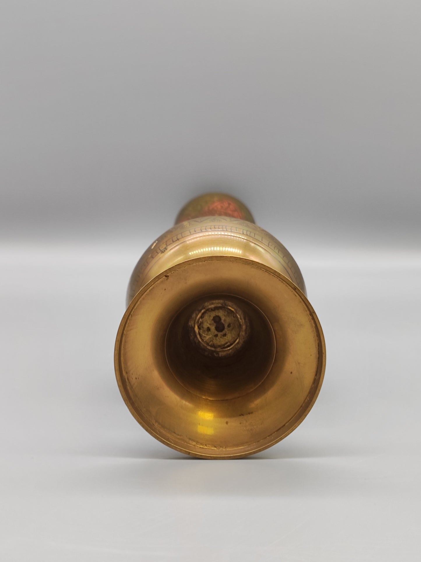 Vase Messing Kaltemaille Indien