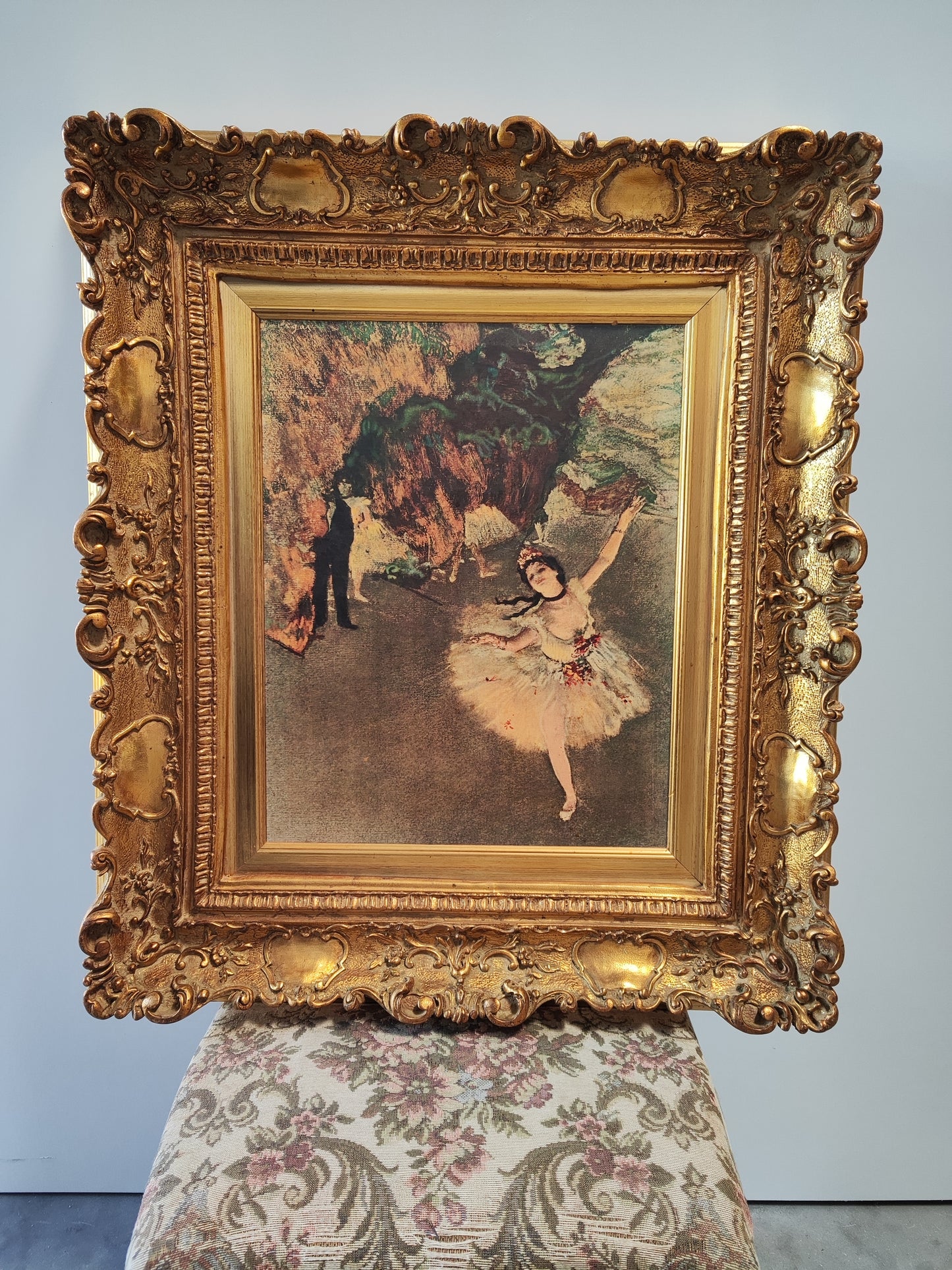 Primaballerina E. Degas Alter Goldrahmen ohne Beschädigung