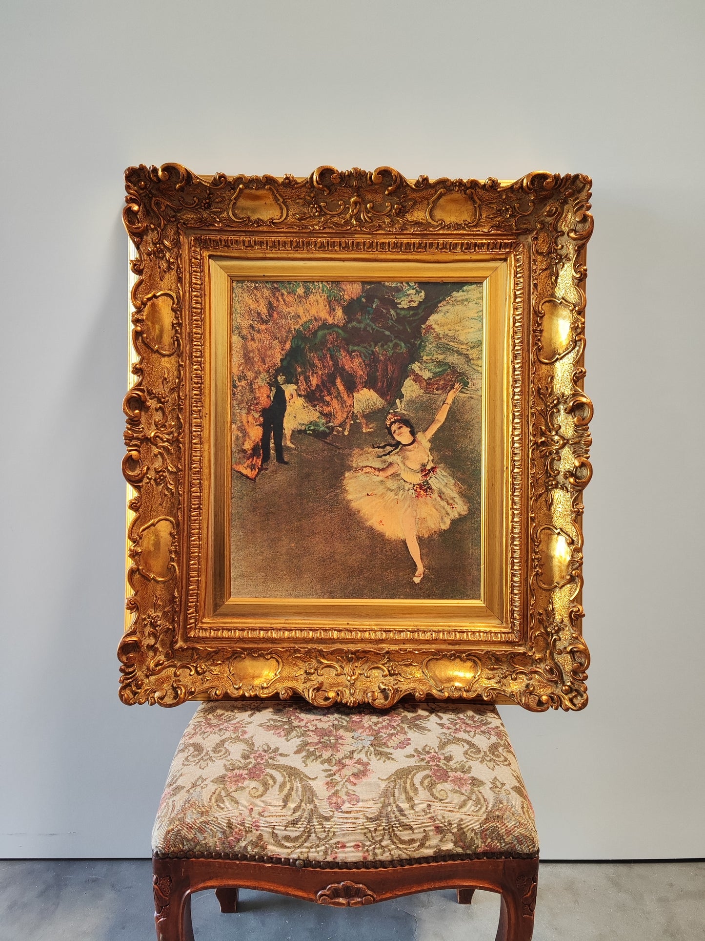 Primaballerina E. Degas Alter Goldrahmen ohne Beschädigung