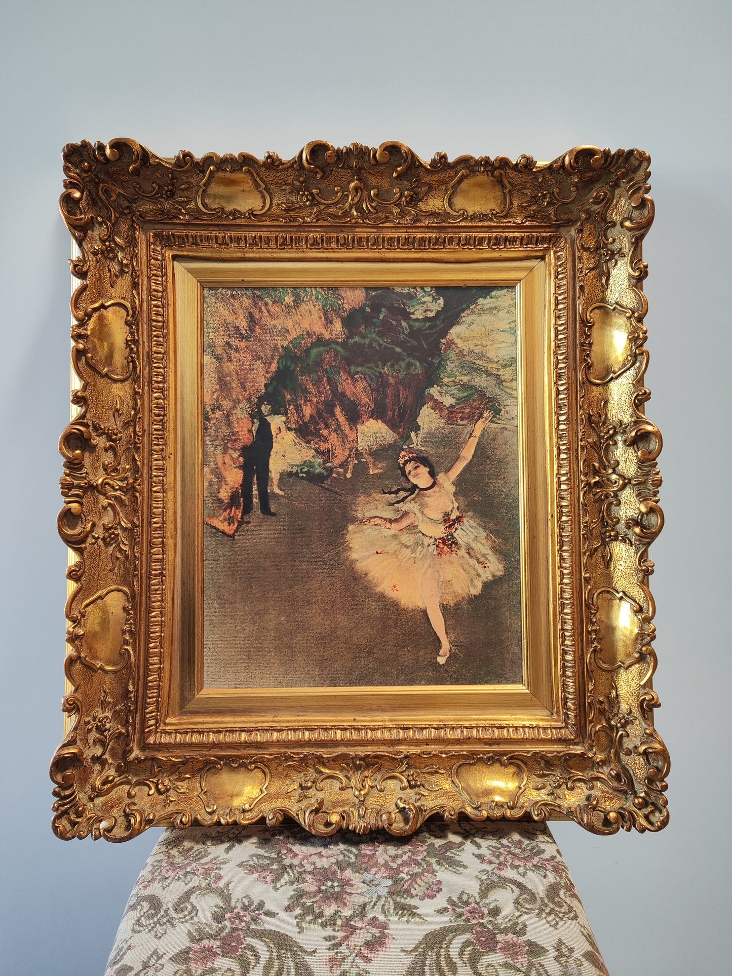 Primaballerina E. Degas Alter Goldrahmen ohne Beschädigung