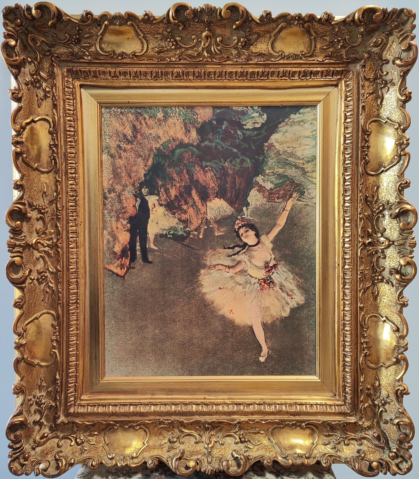 Primaballerina E. Degas Alter Goldrahmen ohne Beschädigung