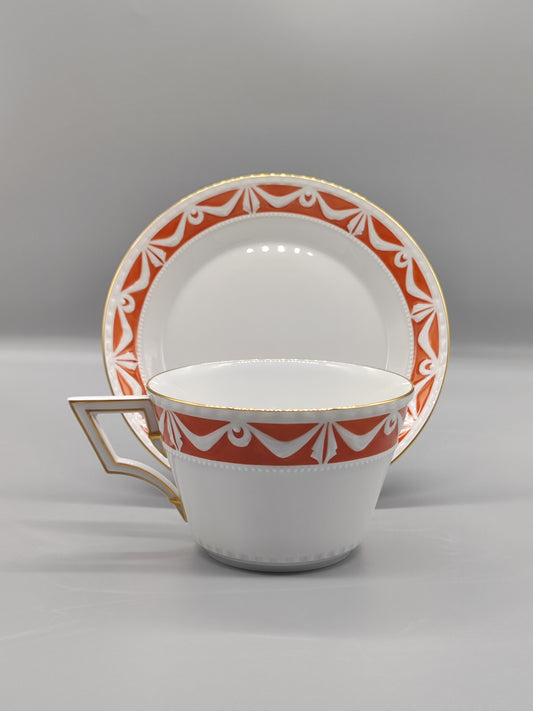 KPM Bürotasse mit Untertasse Kurland Royal